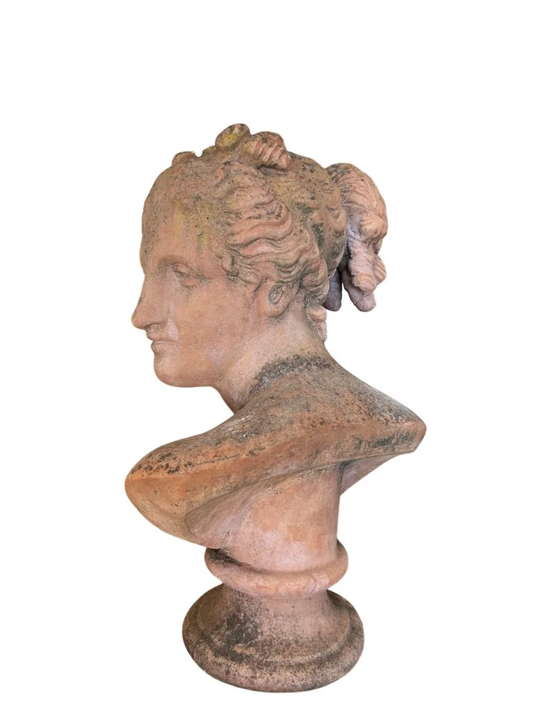 Italian Terracotta Garden Bust Galatea  (4).jpg