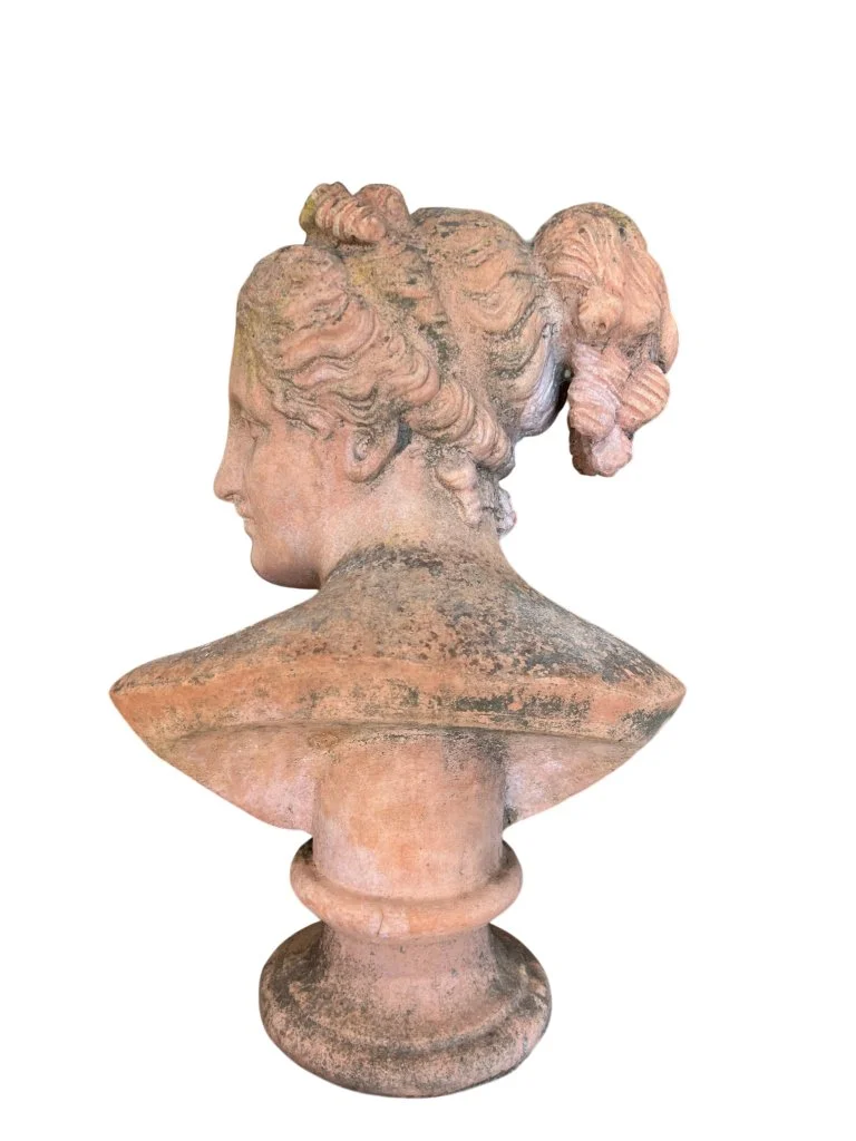 Italian Terracotta Garden Bust Galatea  (5).jpg