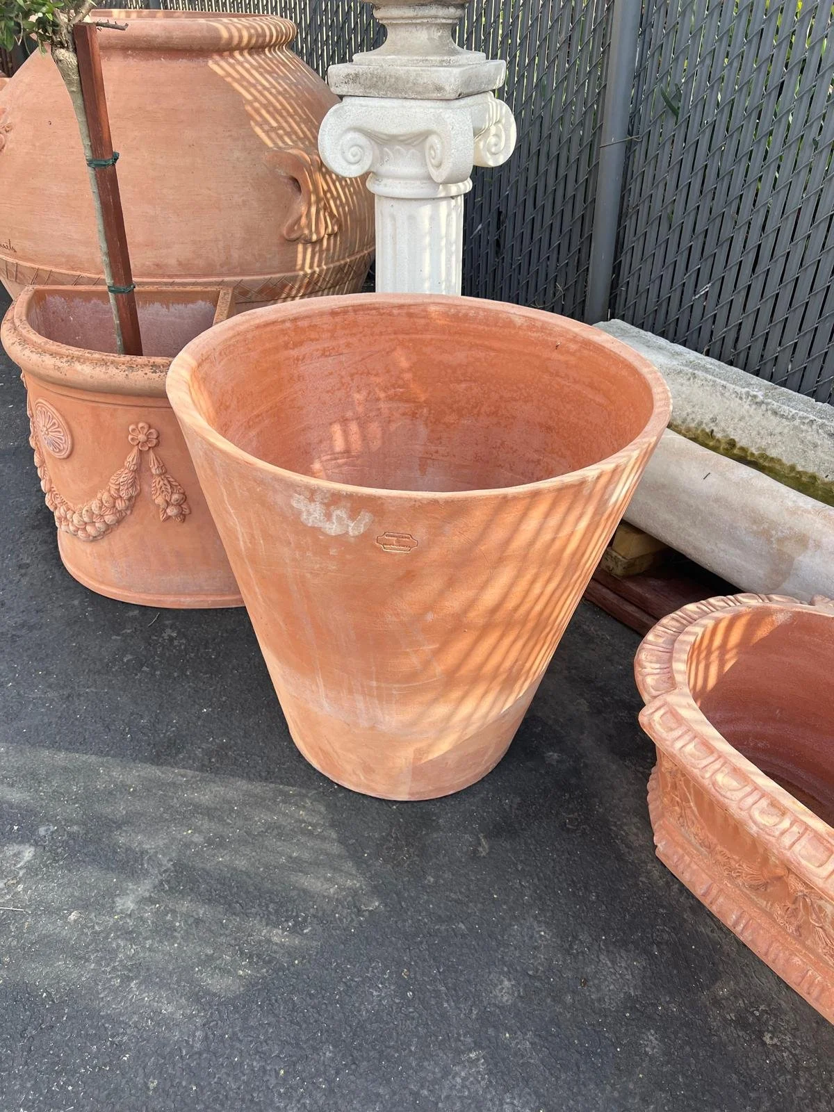 Bellini Terracotta Modern Vase Cone.jpeg (Copy)