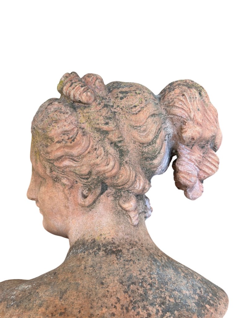 Italian Terracotta Garden Bust Galatea  (6).jpg