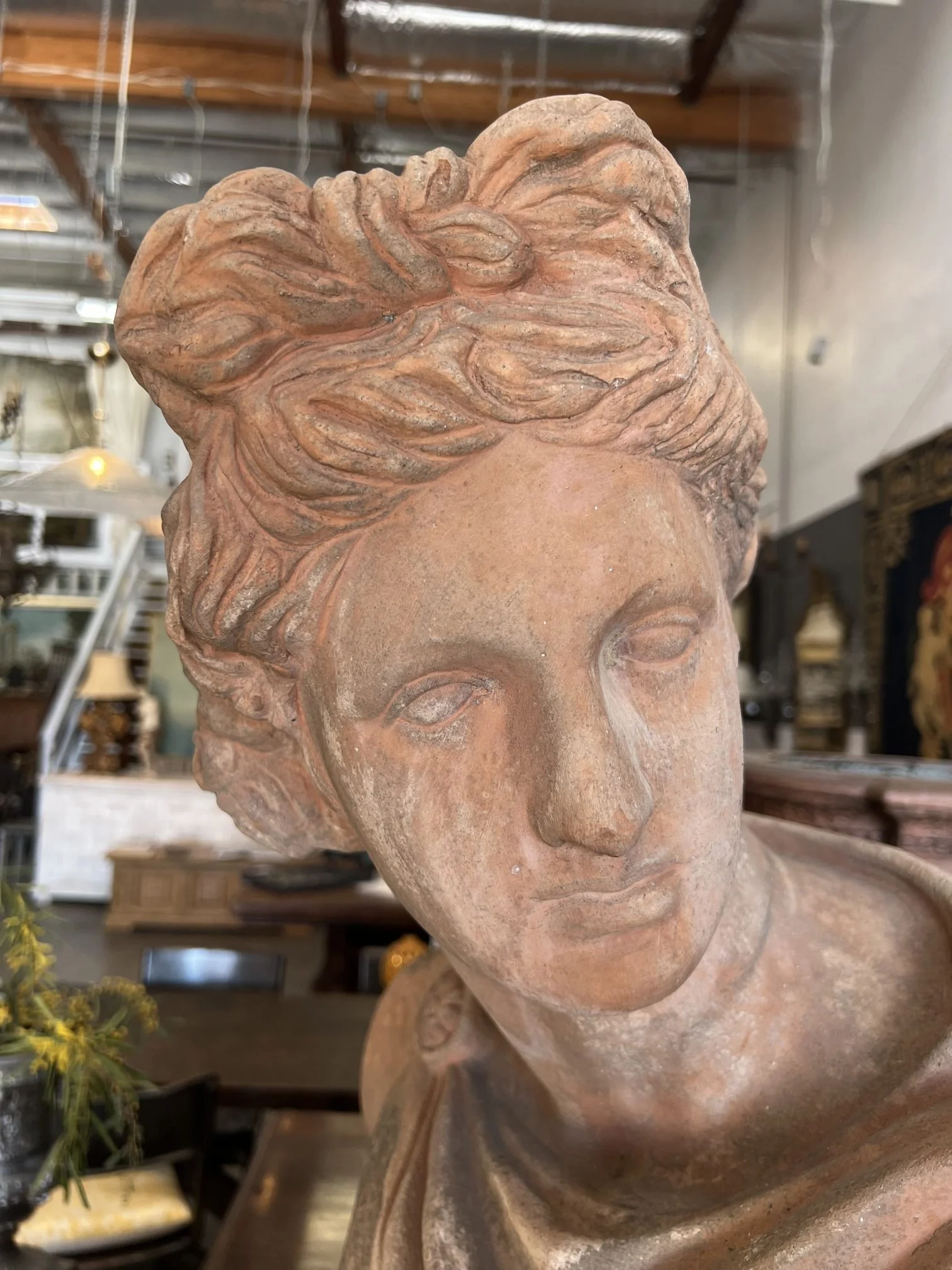 Italian Terracotta Garden Bust Apollo (6).jpg