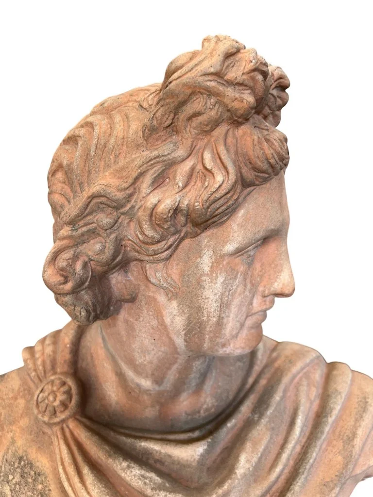 Italian Terracotta Garden Bust Apollo  (2).jpg