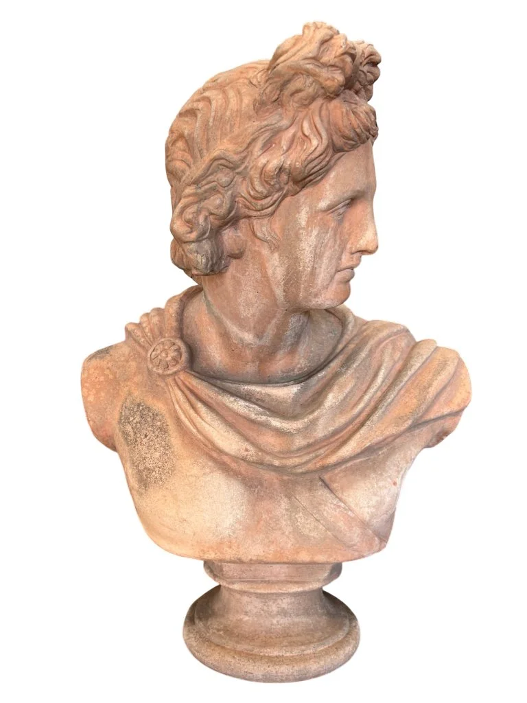 Italian Terracotta Garden Bust Apollo  (1).jpg