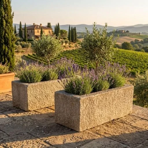 Italian Pair Granite Rectangular Vases (2).jpg