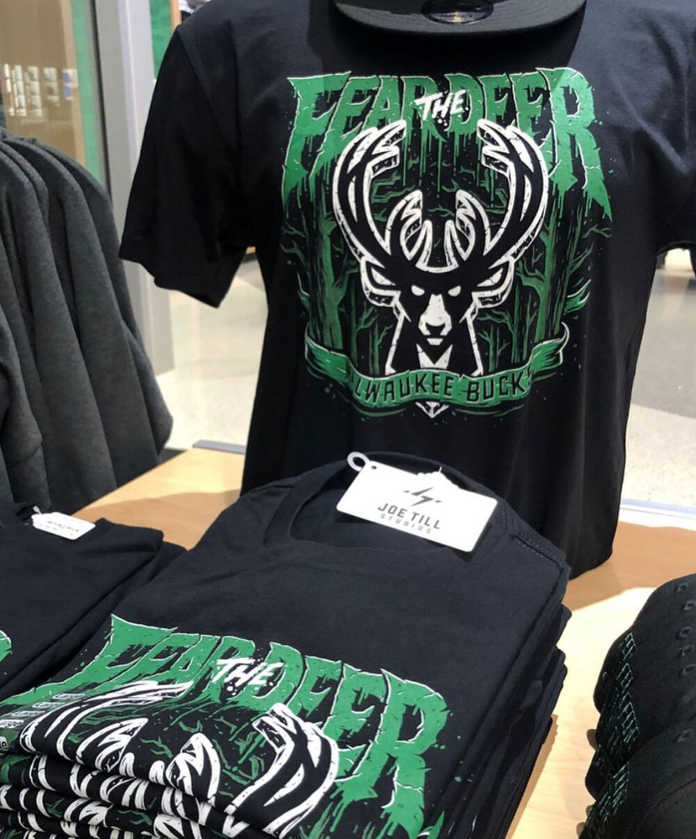 Milwaukee Bucks Fear the Deer T-Shirt, Custom prints store
