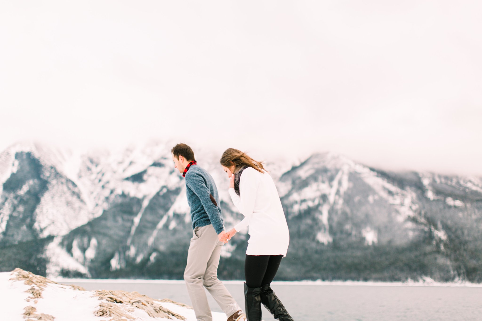 Lake Minnewanka Banff Engagement Photographers Wedding Photography