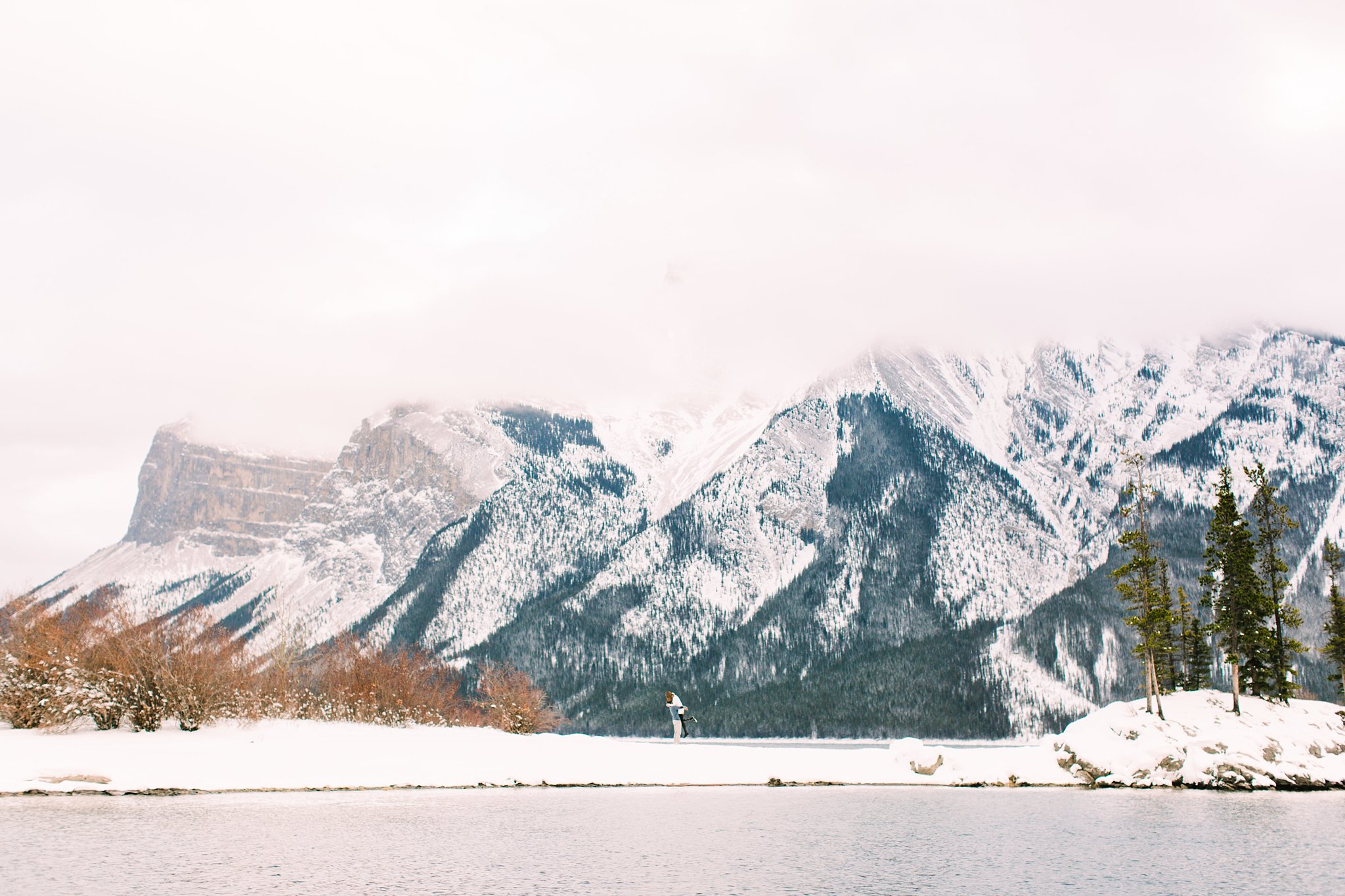 Lake Minnewanka Banff Engagement Photographers Wedding Photography