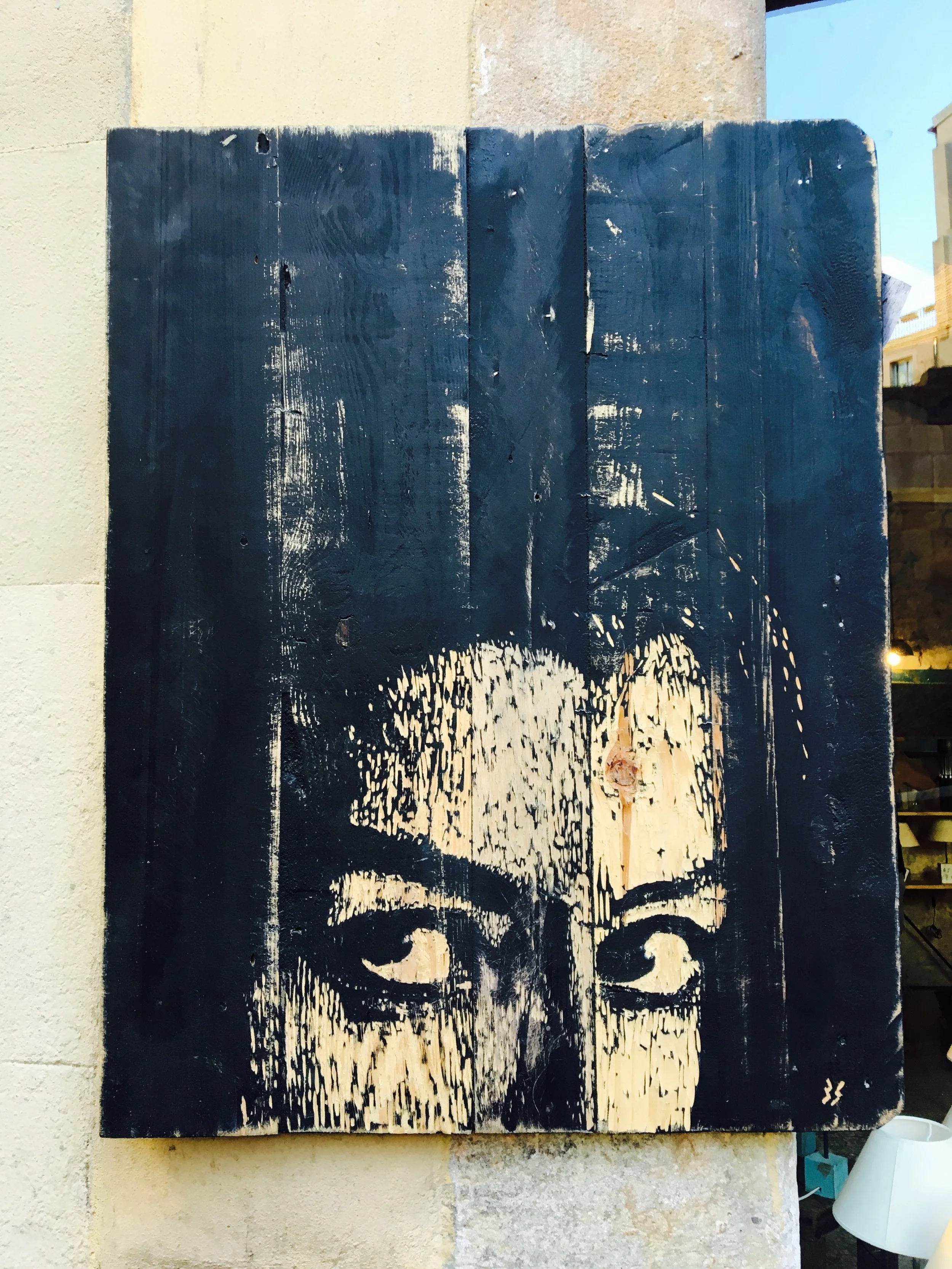 Wall Art (that happens to look a lot like me). - Barcelona, Spain (2016).