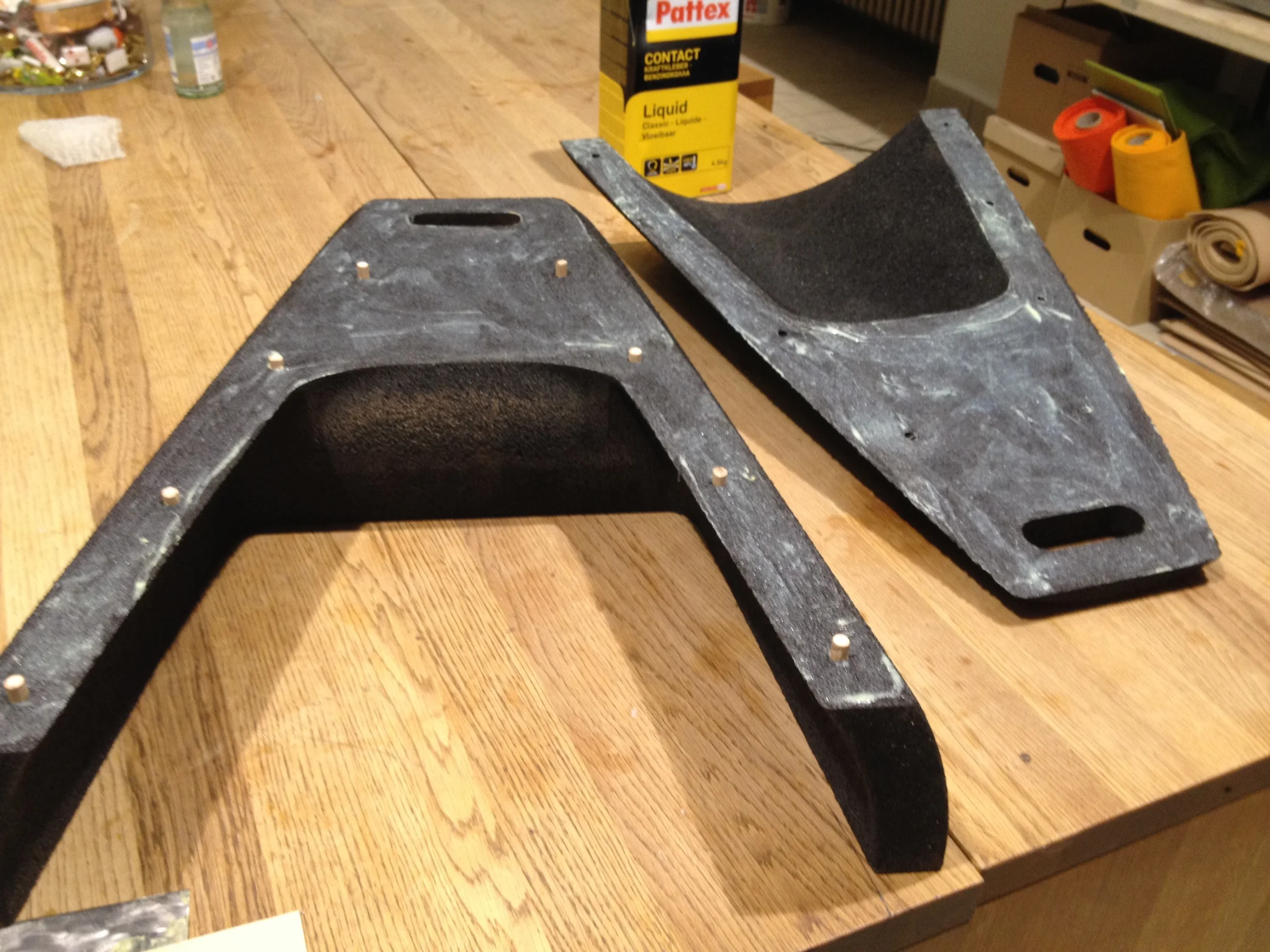  The pieces were glued together to receive the final EPPic form. 