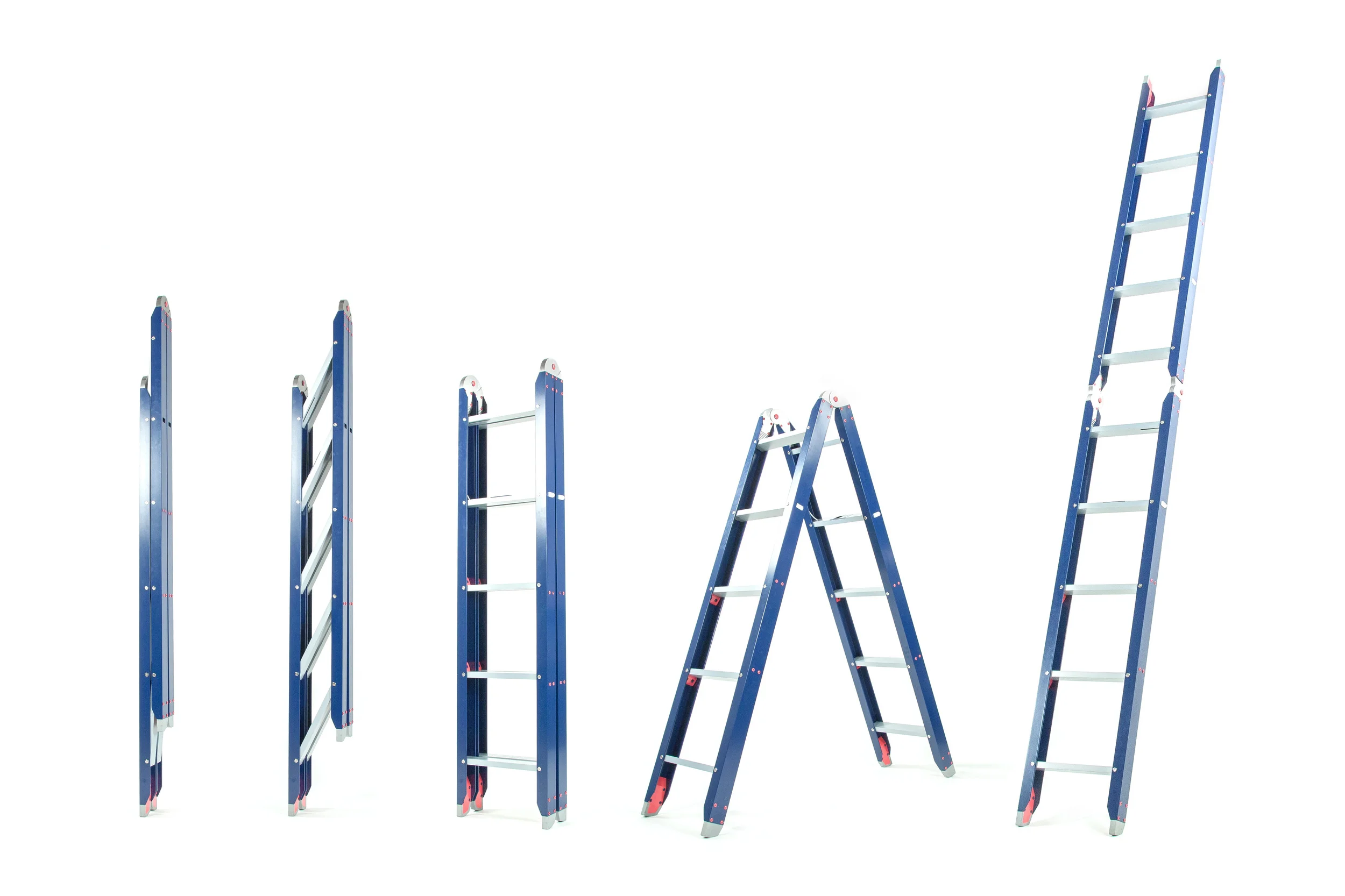  Designed with a unique folding system to take barely any space when folded and maximum reachability when open.&nbsp;When folded, HAI takes four times less space than the equivalent ladder. &nbsp;&nbsp; 