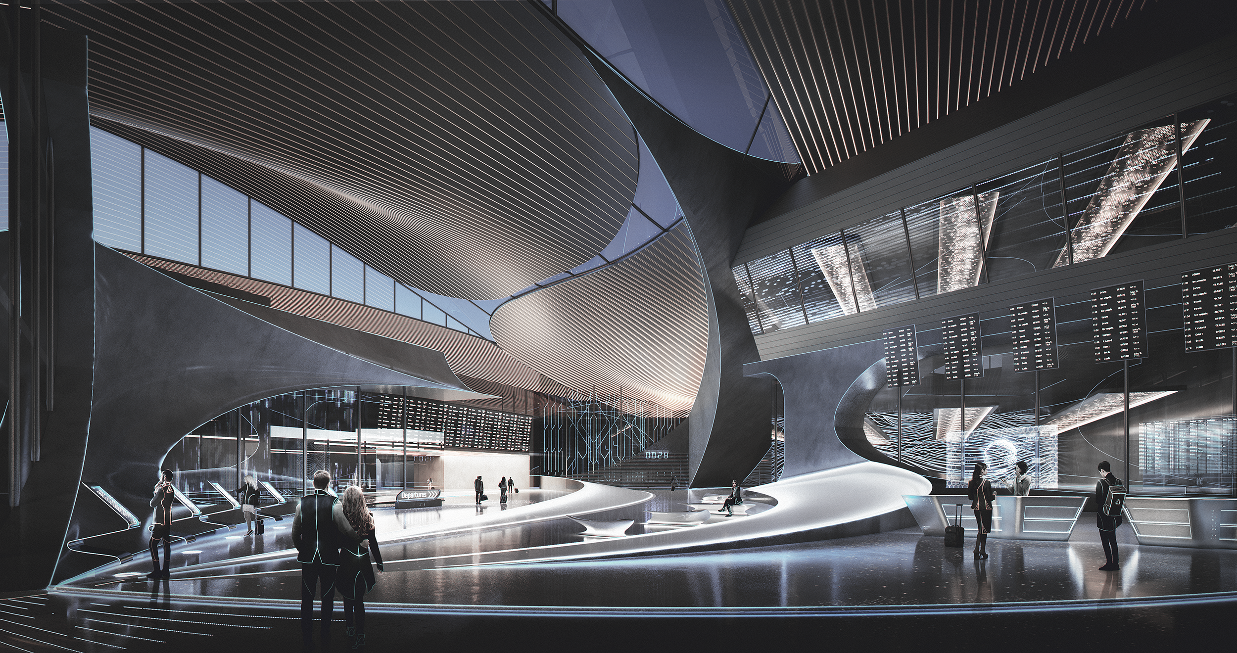 Baku Airport Interior, Azerbaijan