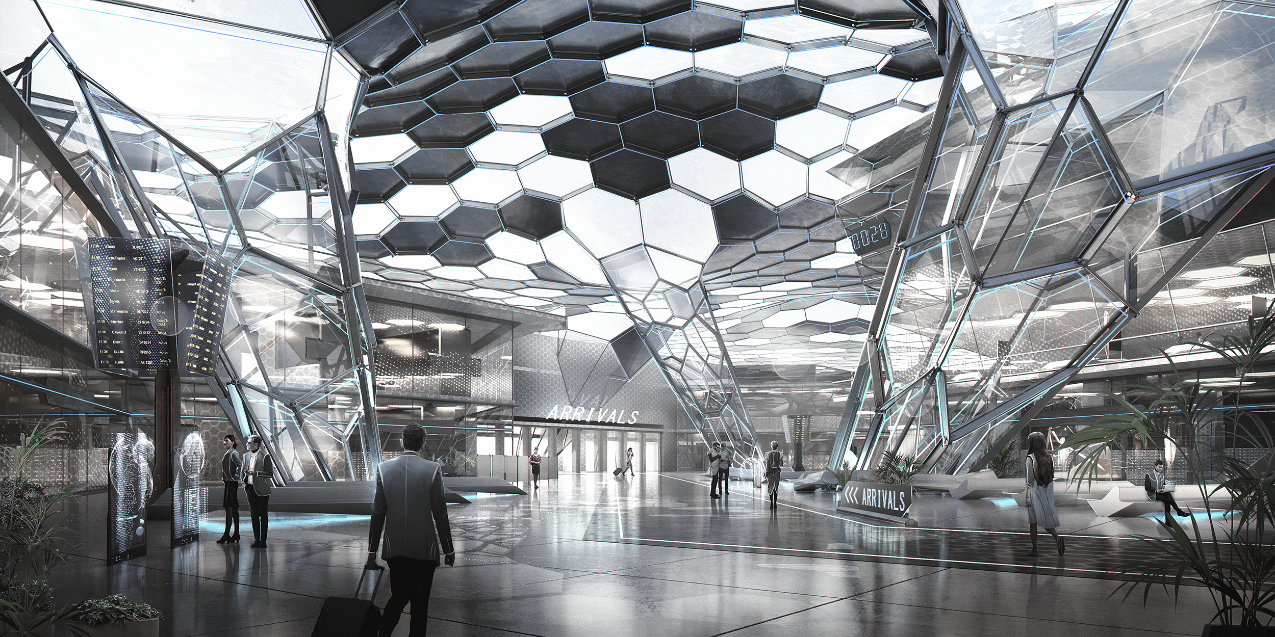 Baku Airport Interior, Azerbaijan