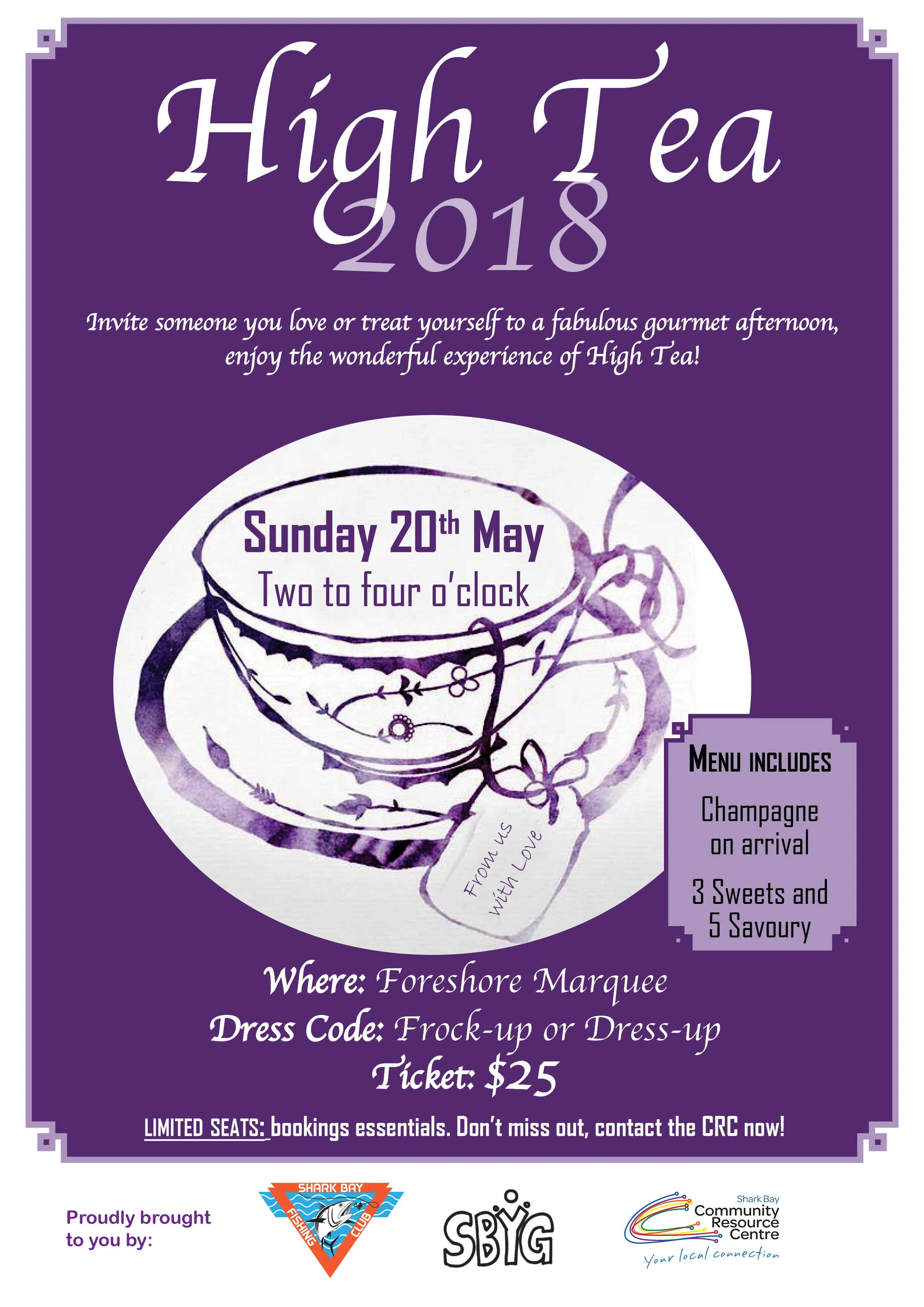 Shark Bay Fishing Fiesta's High Tea is Back in May!
