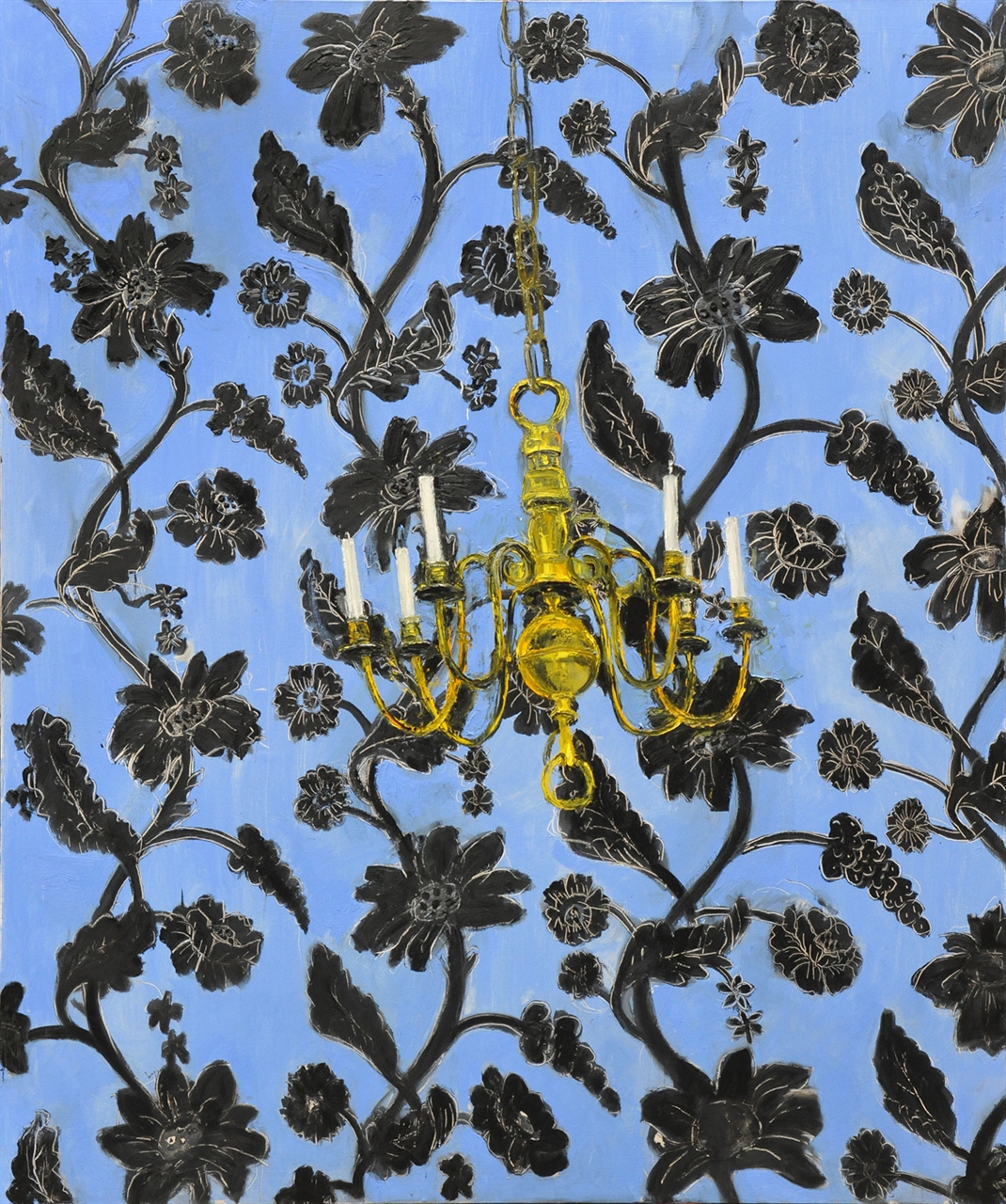 Candelabra on Blue Wallpaper, 2012