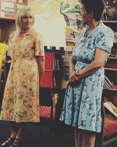"Just think......only for Elvis and tennis, that could be us over there" say the two Bridies as they contemplate two lost vocations as nuns. From Field of Dreams by Mike Finn, part of Celebrating Limerick Playwrights.
#celebratinglimericksplaywrights #thegaff #limerickplaywrights #limerickwriters #limerickarts