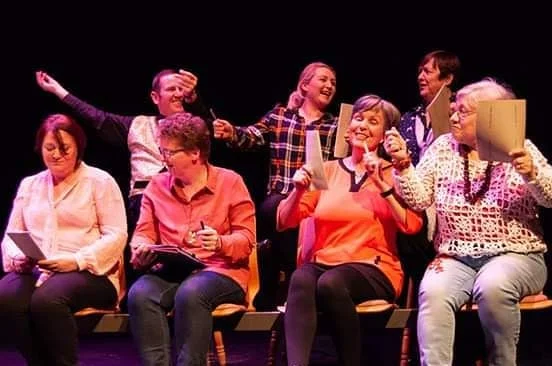 After 3 great night's run in @belltable Bingo! Is heading to @friarsgatetheatre Kilmallock for one night only, tonight @8pm
This is your last chance to catch this new play by Carrie Barrett
We're really looking forward to it 😊
Photo credit: David Lane
#bingo #belltable #friarsgatetheatre #thegaff #moyrosscommunitydrama #limerickarts #limerickplaywrights #limerickwriters #limerickartists