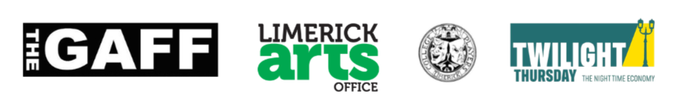 The logos for The GAFF, Limerick Arts Office, College Players and Twilight Thursday.