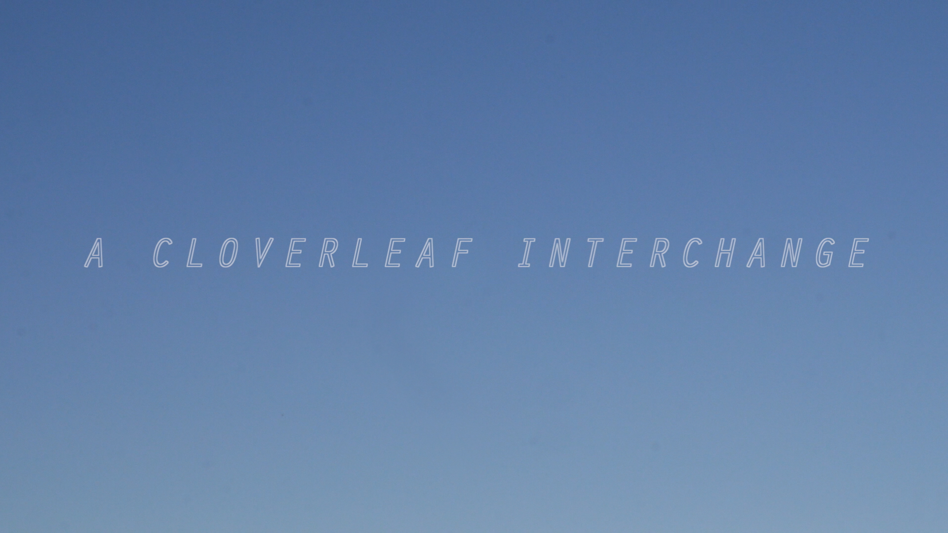   A Cloverleaf Interchange  (2017) is a work for video and live performer.  It has been performed at Mills College, Pro Arts Gallery, Aurora Providence, and the Lightfield Film Festival.  SYNOPSIS: A driver and passenger misread a highway sign, spark