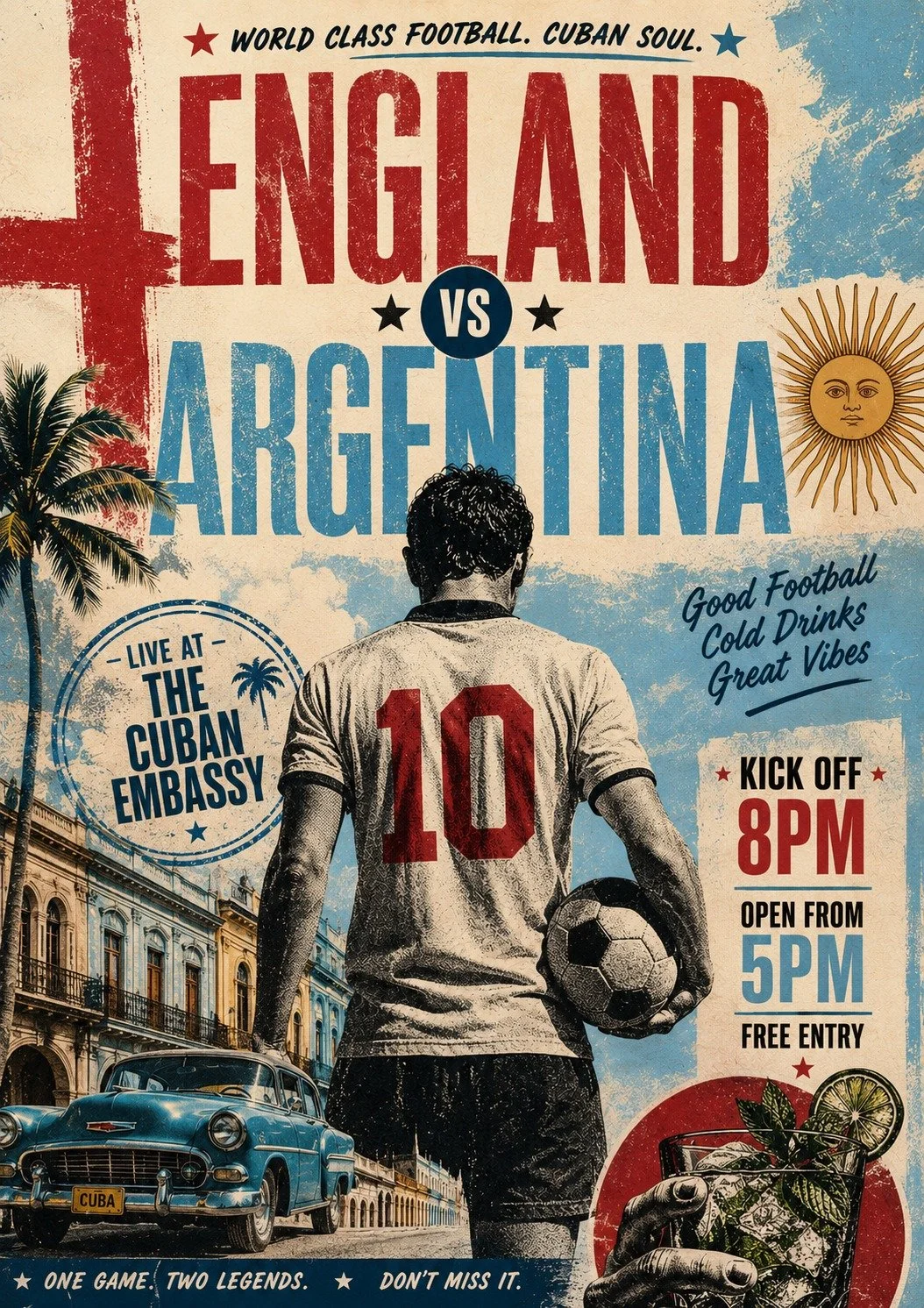 England vs Argentina Match Screening
