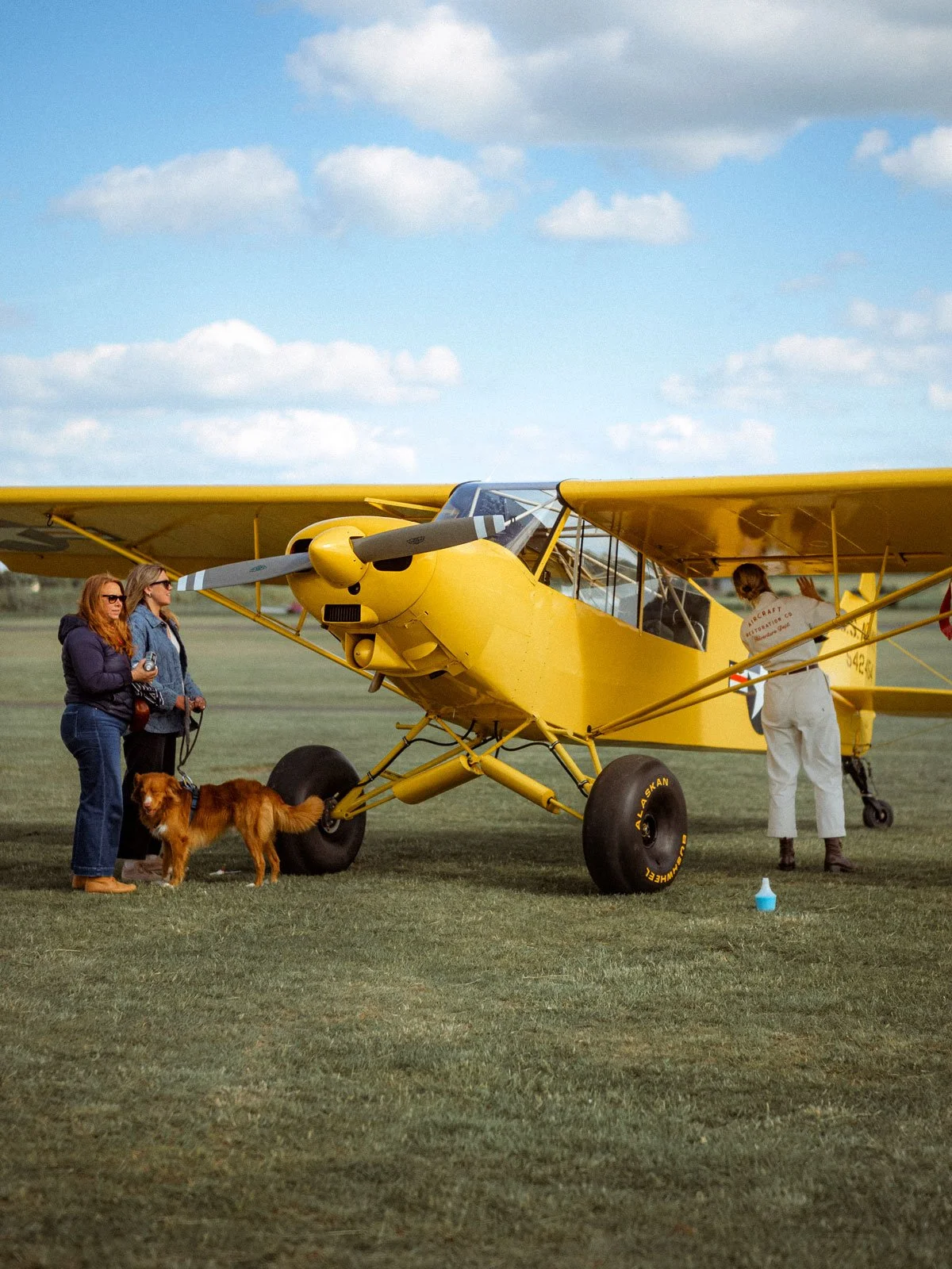 Piper PA-18-150 Super Cub with the ARCo Outpost team after a weekend flying trip.