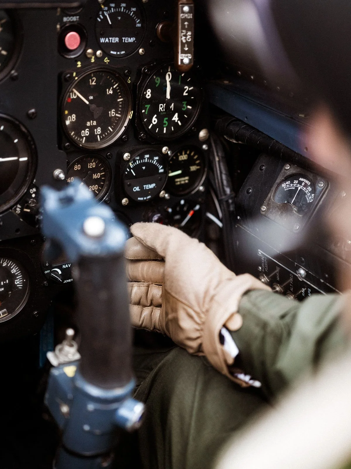 Hispano Aviación Buchón as Messerschmitt Bf-109 Yellow 10 pilot beginning Rolls-Royce Merlin engine start.