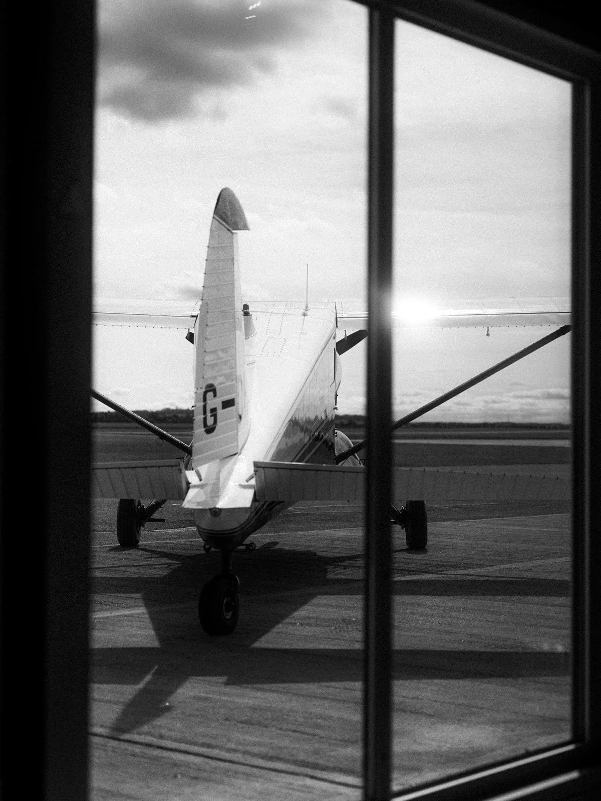 de Havilland Canada DHC-2 Beaver utility STOL aircraft ready to takeoff at Duxford Airfield.