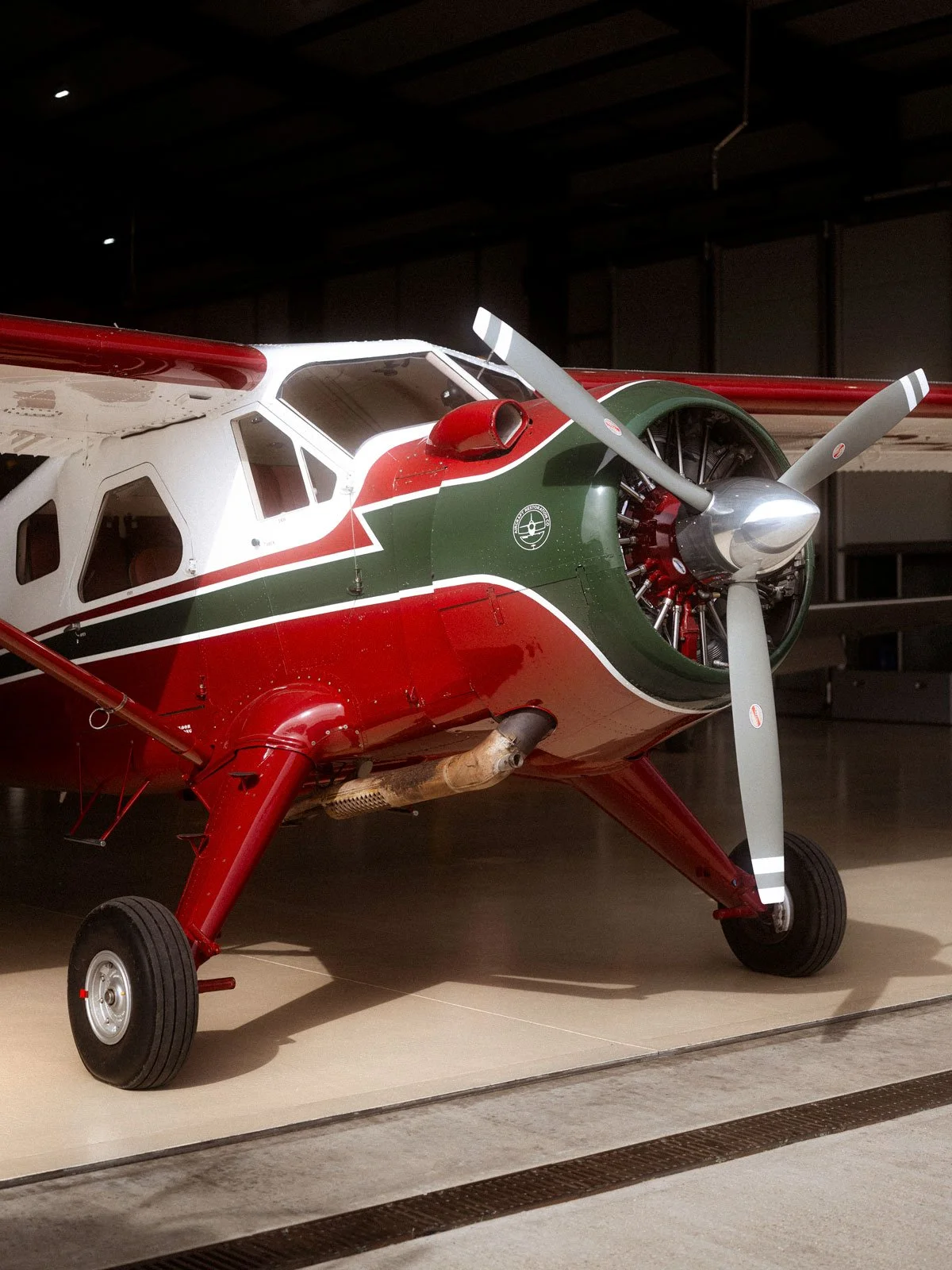de Havilland Canada DHC-2 Beaver in ARCo maintenance hangar for engineering work.