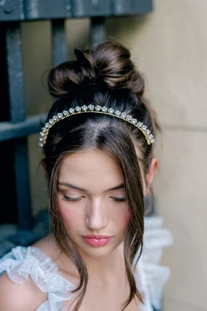 Bridal Tiara from Emma Katzka - Lia Lia — Emma Katzka | bohemian + glamorous bridal accessories main image 2