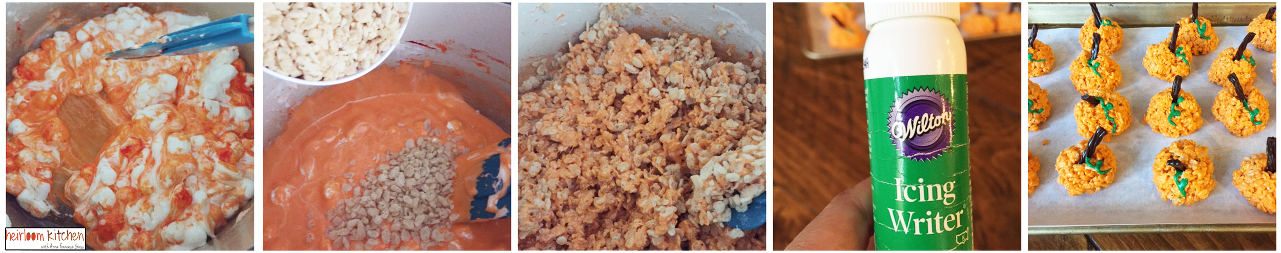 Pumpkin Rice Krispies, Step By Step.