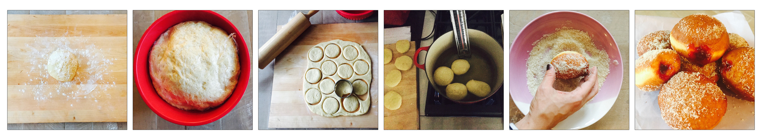 Sufganiyot, STEP BY STEP.