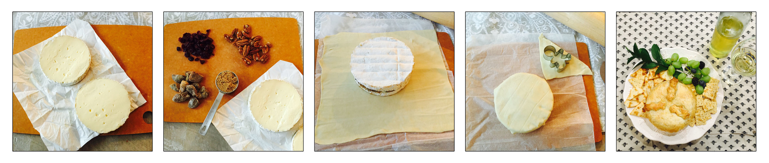 BRIE EN CROUTE, STEP BY STEP