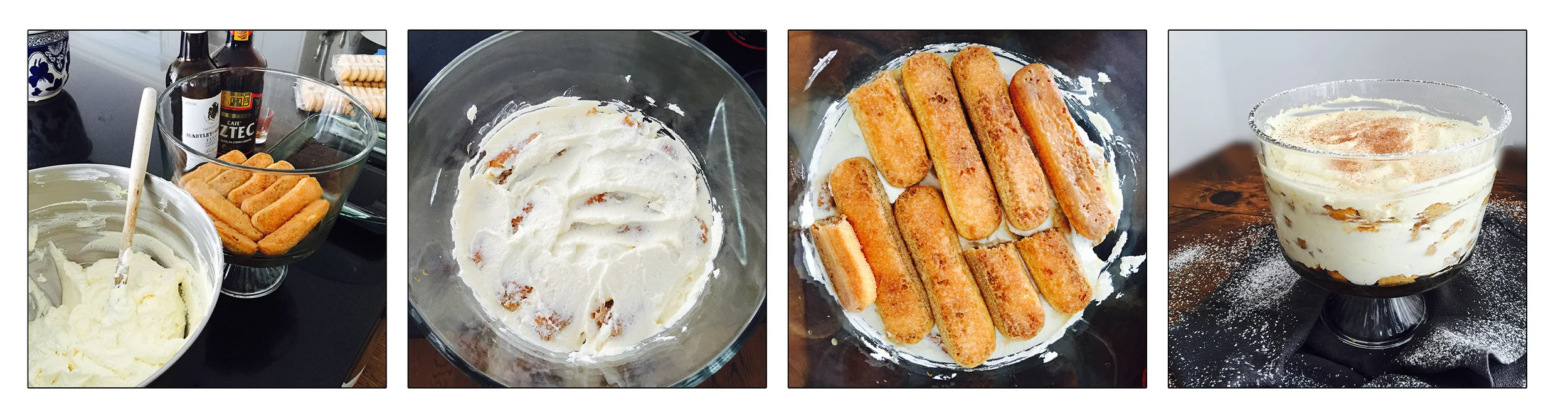 Tiramisu, step by step.