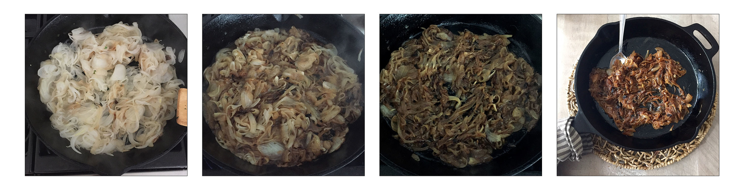 Caramelized Onions, step by step.