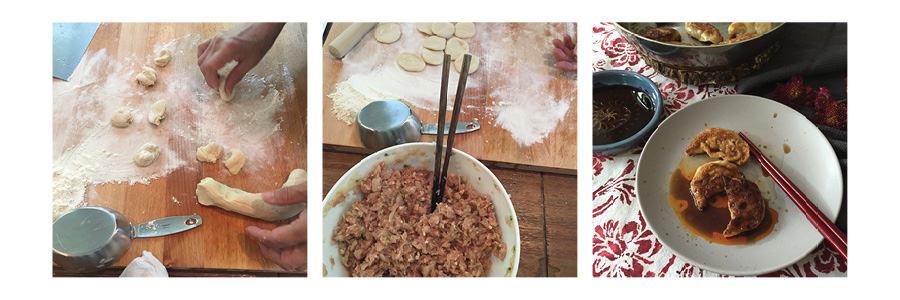 dumplings, step by step.