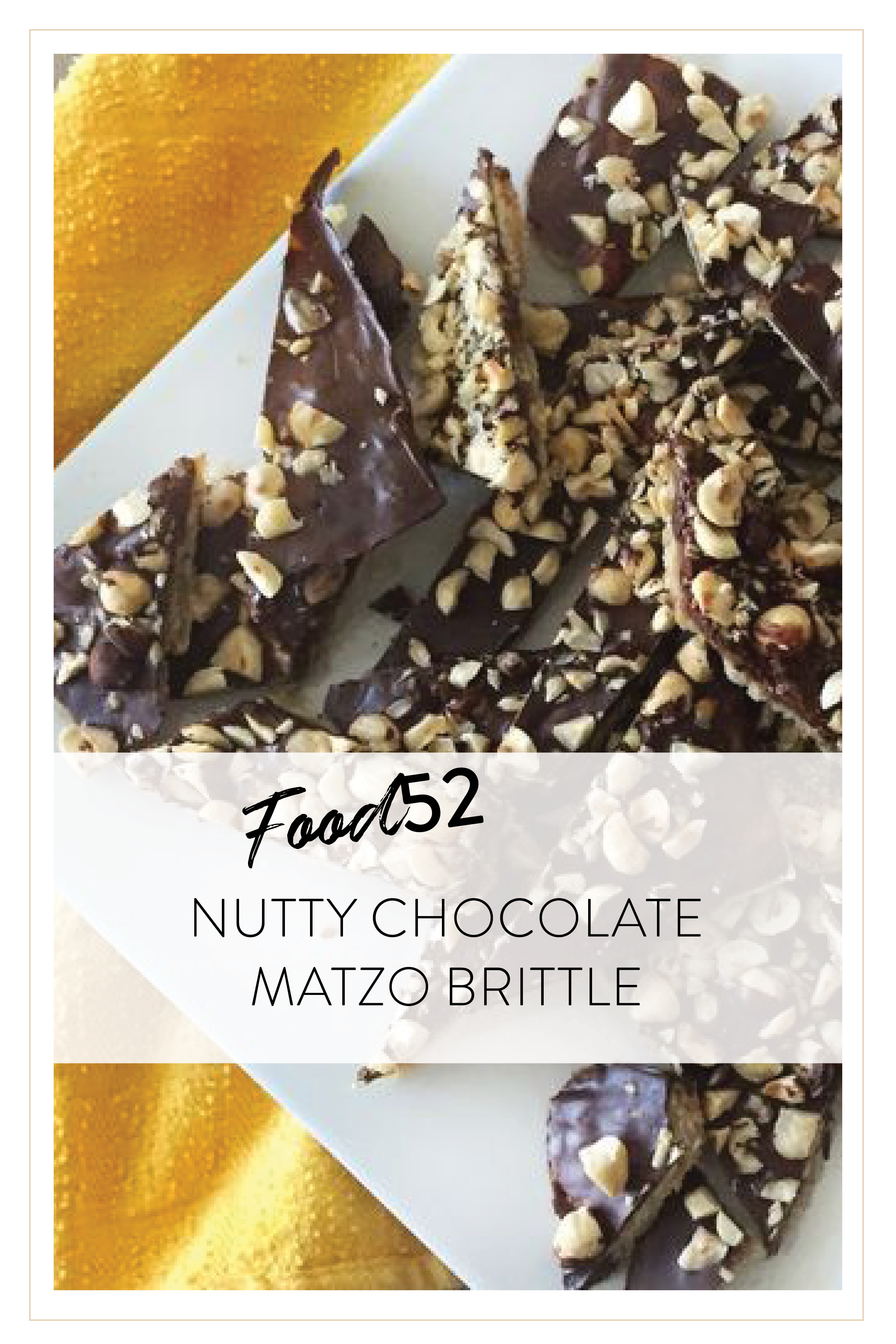 Food52 Nutty Chocolate Matzo Brittle