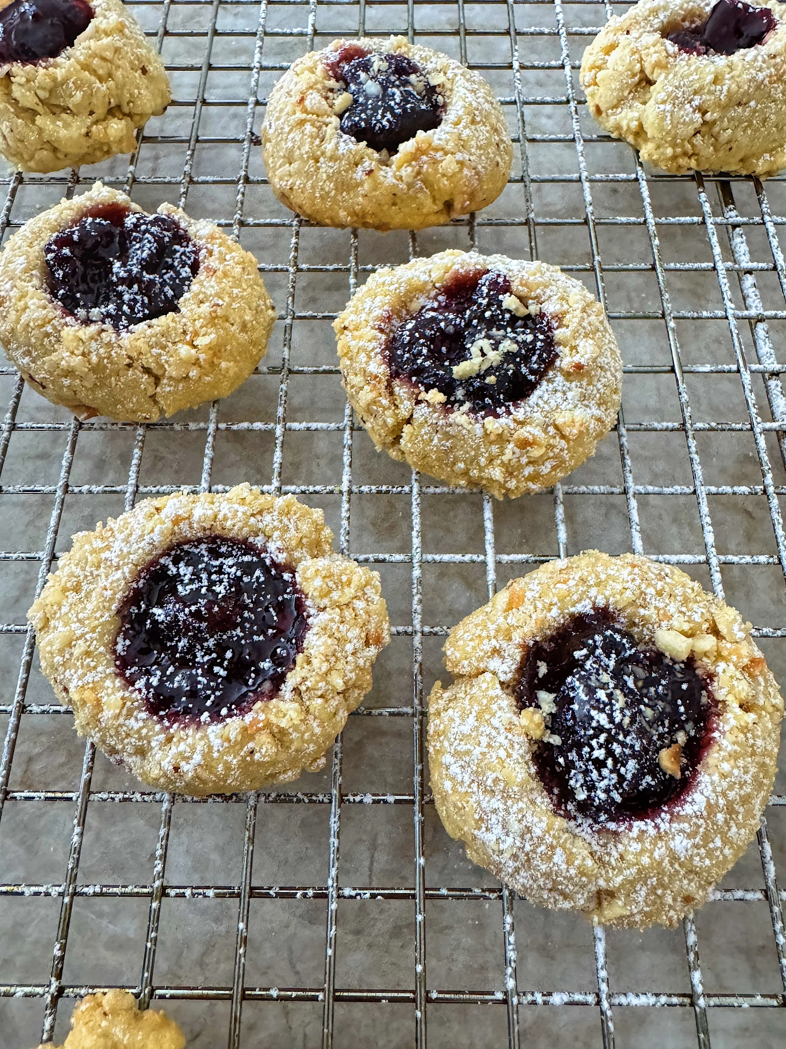 Cherry Nut Thumbprints