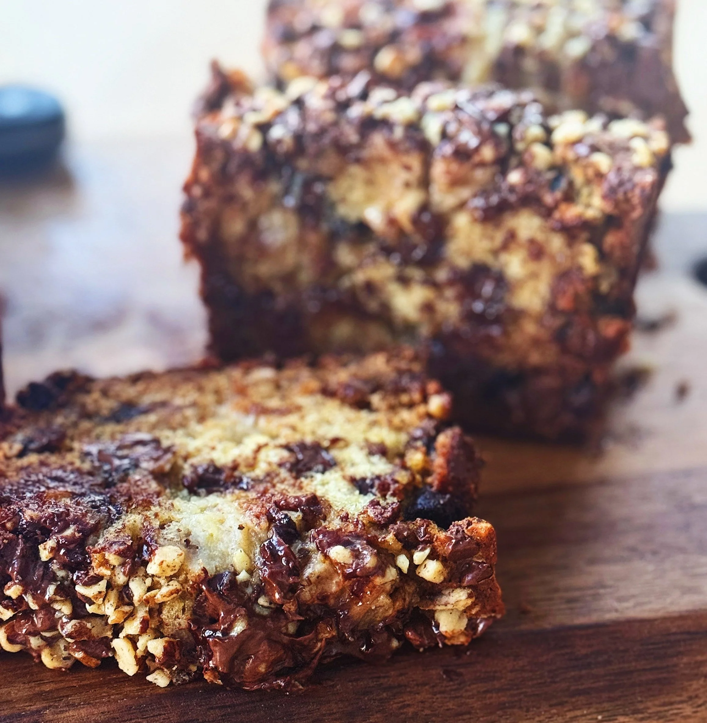 Triple Chocolate Banana Rum Bread