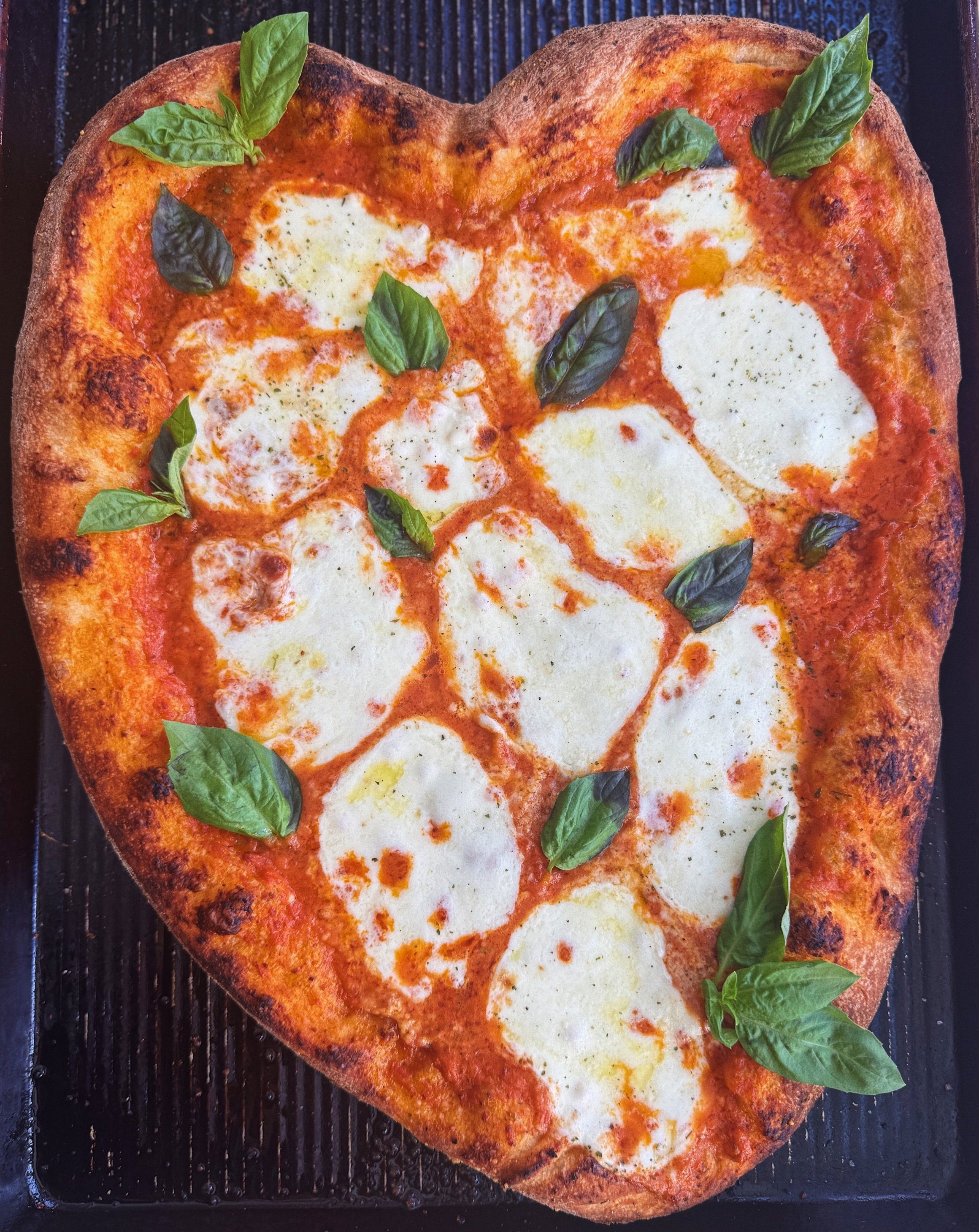Heart Shaped Vodka Pizza