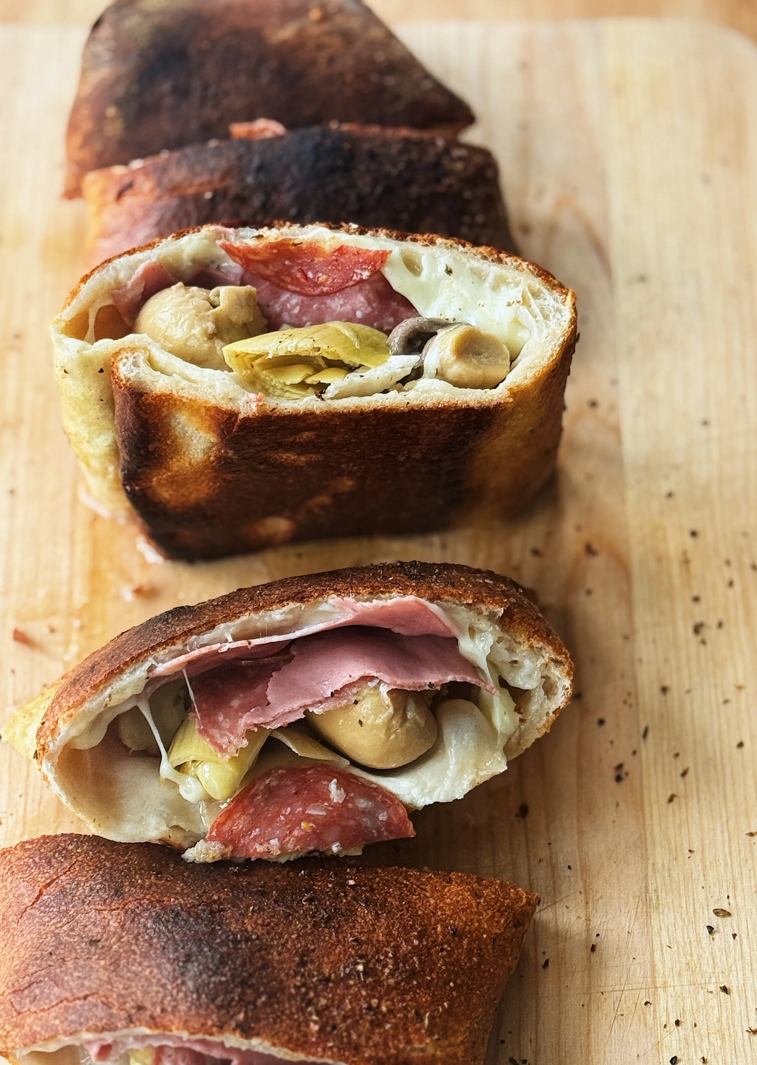 instant italian! Antipasto Stromboli
