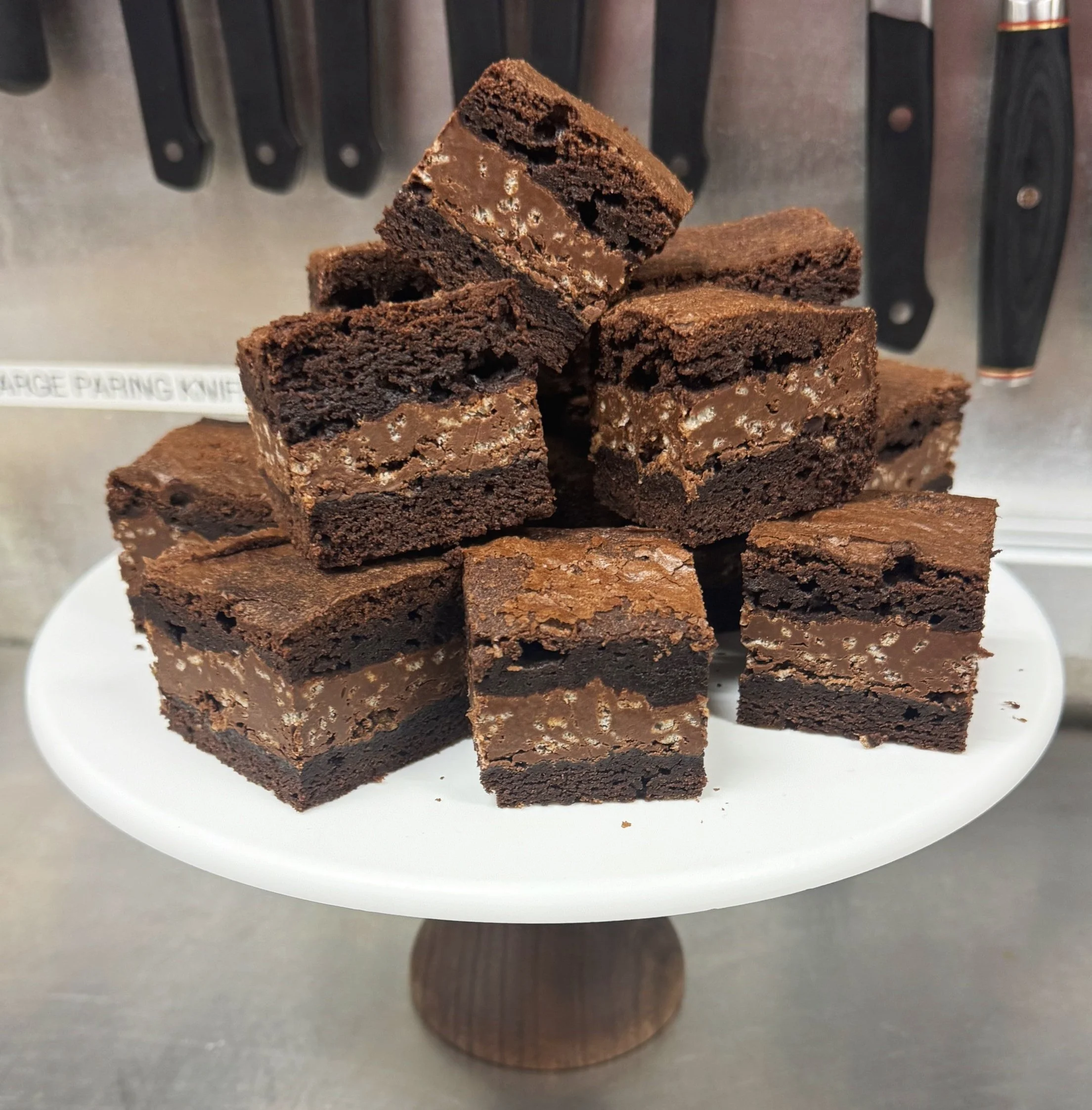 instant italian! nutella crunch brownies