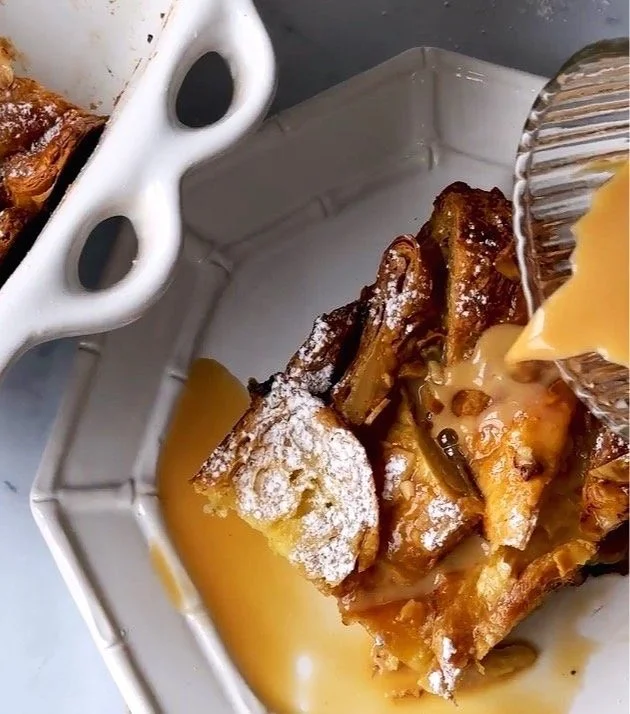 Chocolate Croissant Bread Pudding
