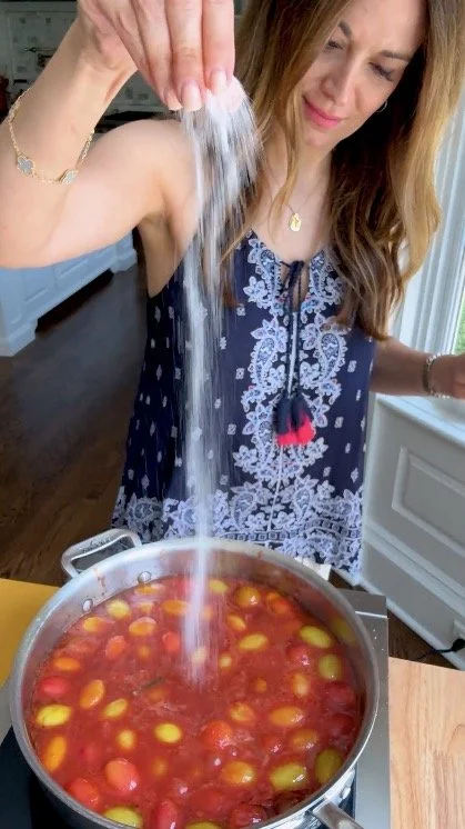 Burst cherry tomato sauce