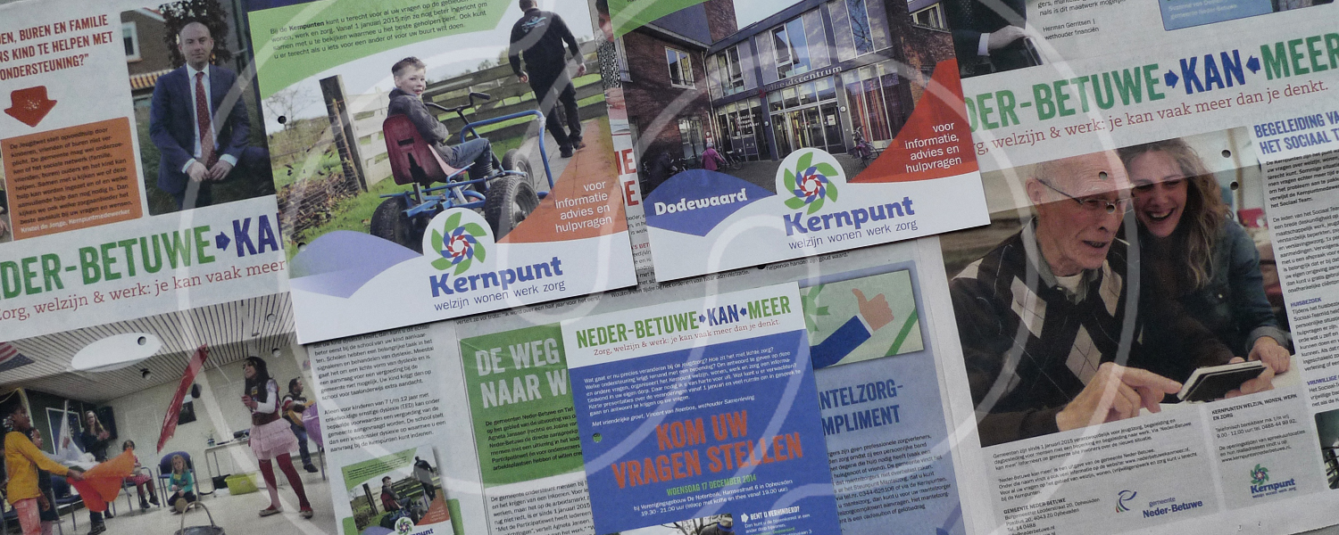 Alle communicatie rond de veranderingen in het sociale domein voor de gemeente Neder-Betuwe