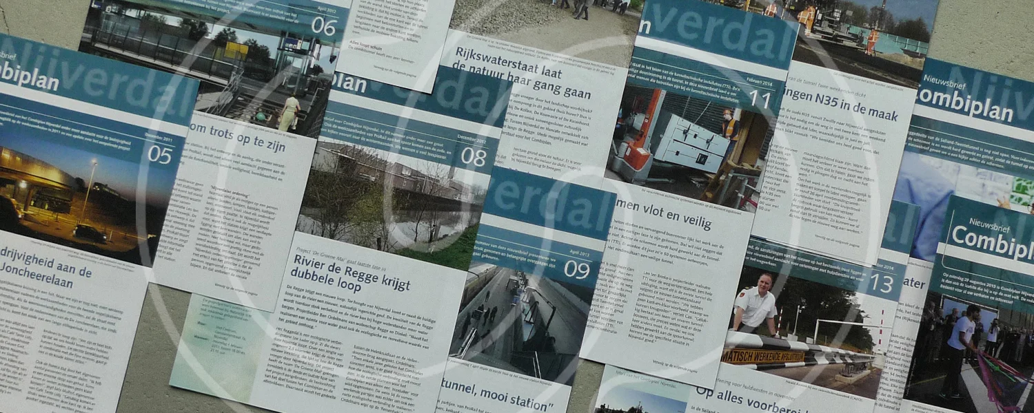 Afgestemde communicatie met de projectpartners komt bijvoorbeeld tot uiting in een gezamenlijke projecthuisstijl