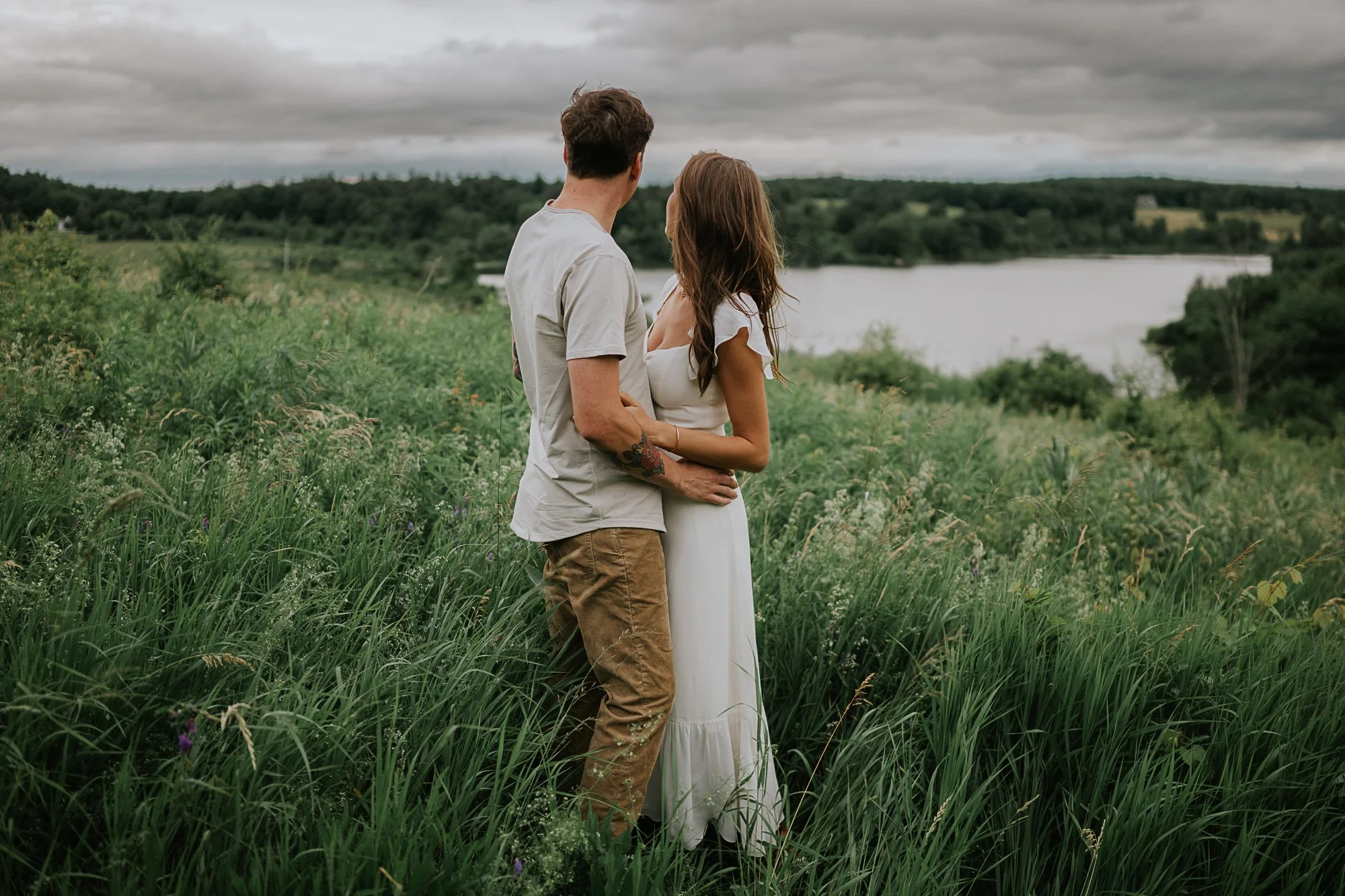 Moody Summer Engagement // Hudson Valley 