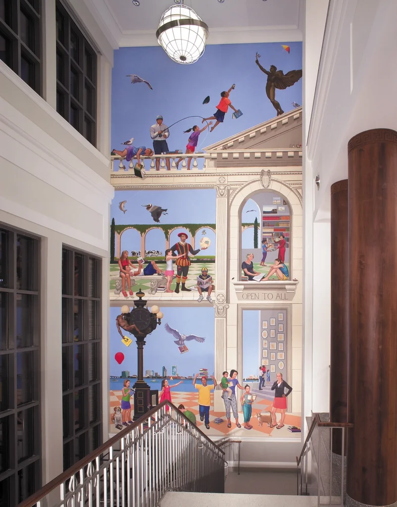Allegory of a Library, Jacksonville Main Library