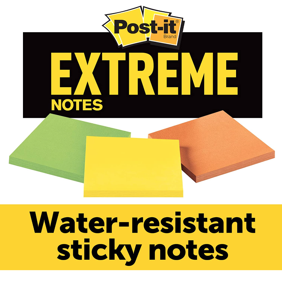 water-resistant notes, extreme post-it notes