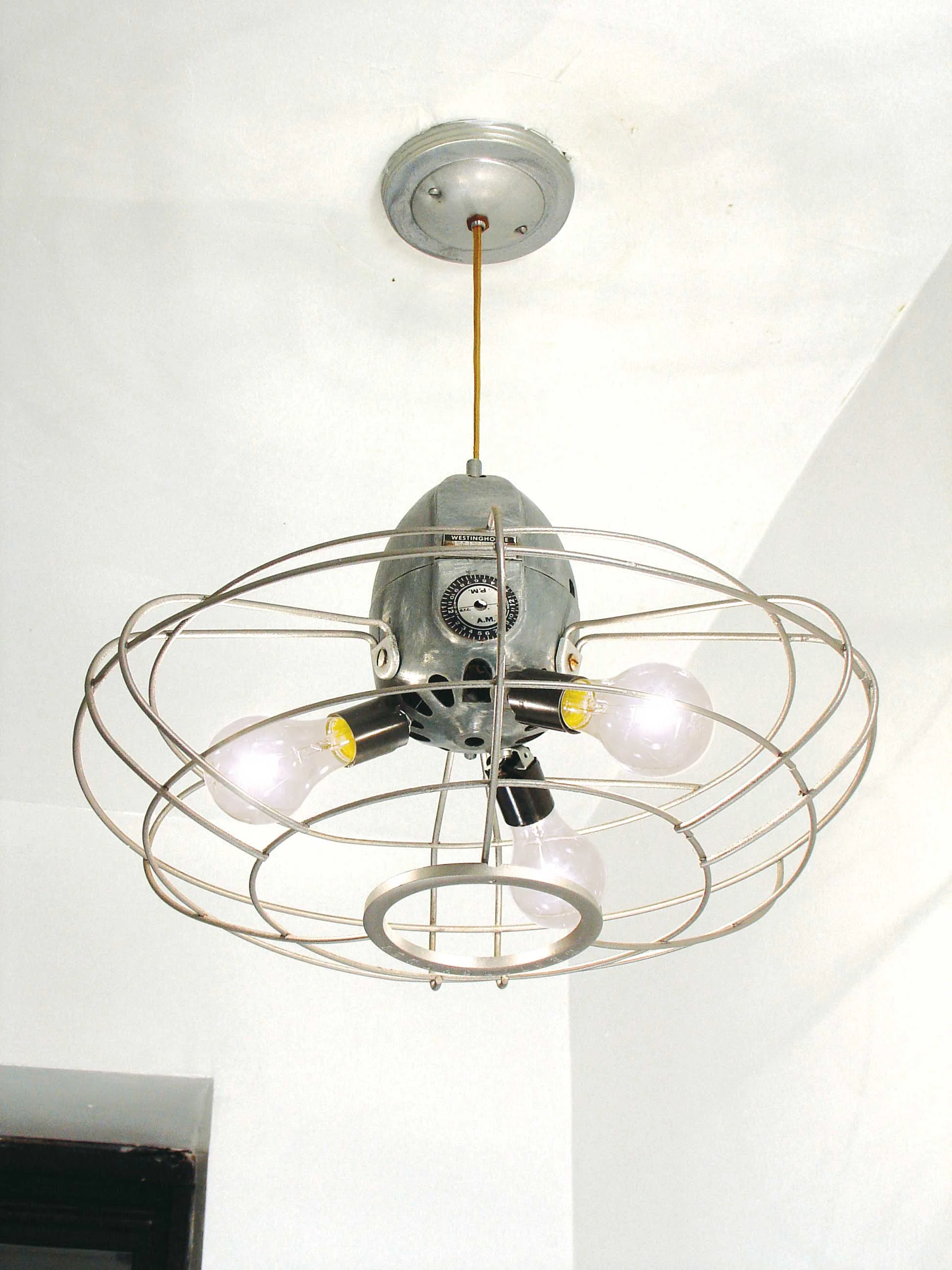 Fan Cage Industrial Ceiling Fixture