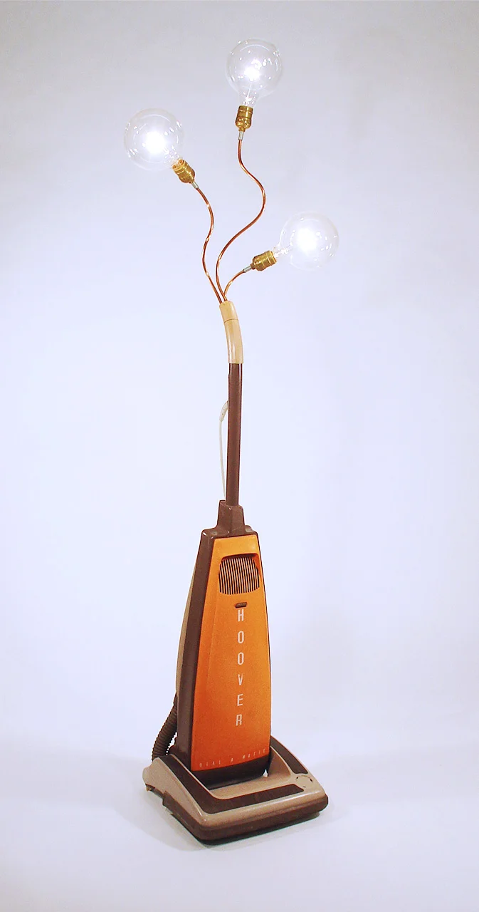 Orange Hoover Floor Lamp