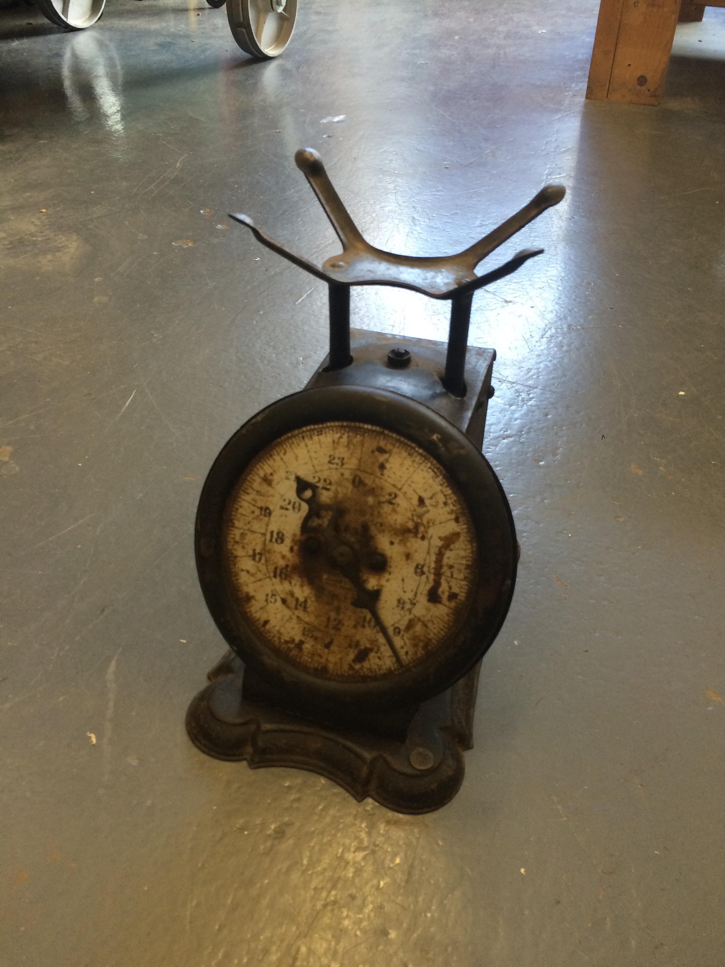 rusty broken scale